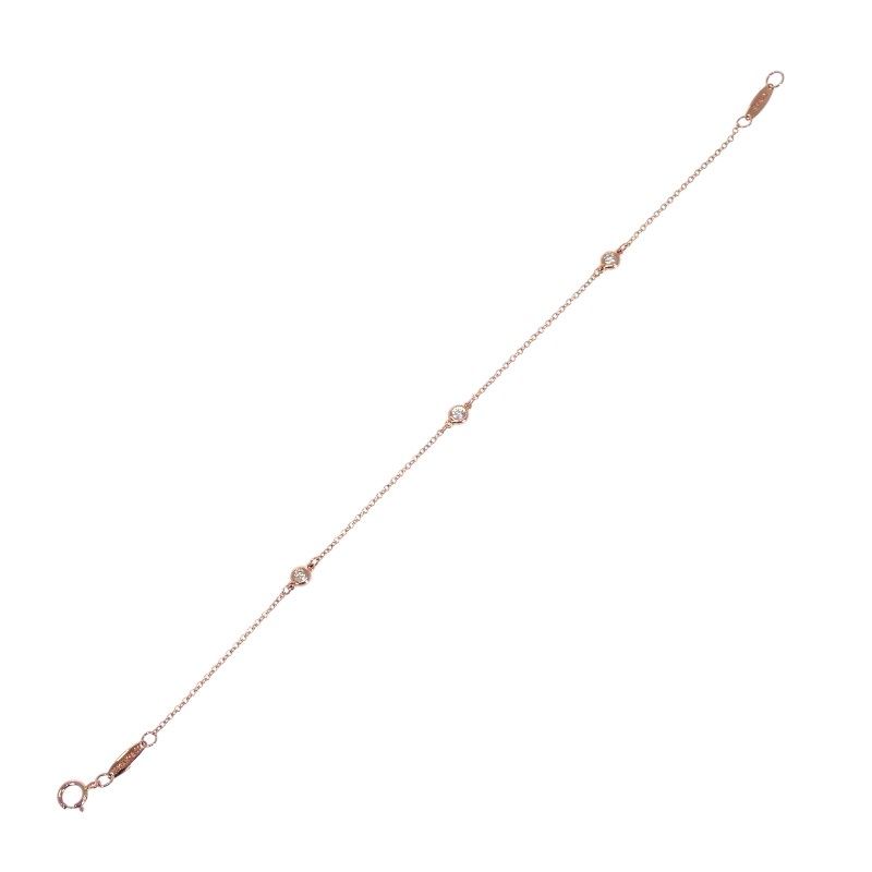 Tiffany & Co by the Yard Bracelet 18k Pink Gold Diamond — view 6