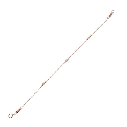 Tiffany & Co by the Yard Bracelet 18k Pink Gold Diamond — view 6