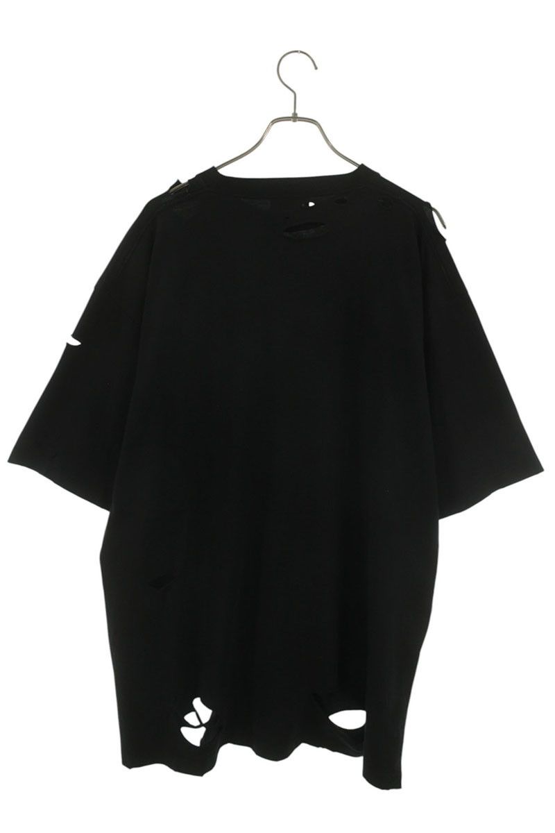Balenciaga Destroyed Logo Print T-Shirt — view 2