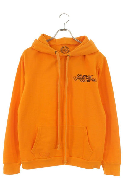Chrome Hearts Off White HD Plvr Off Logo Back Print Pullover Hoodie