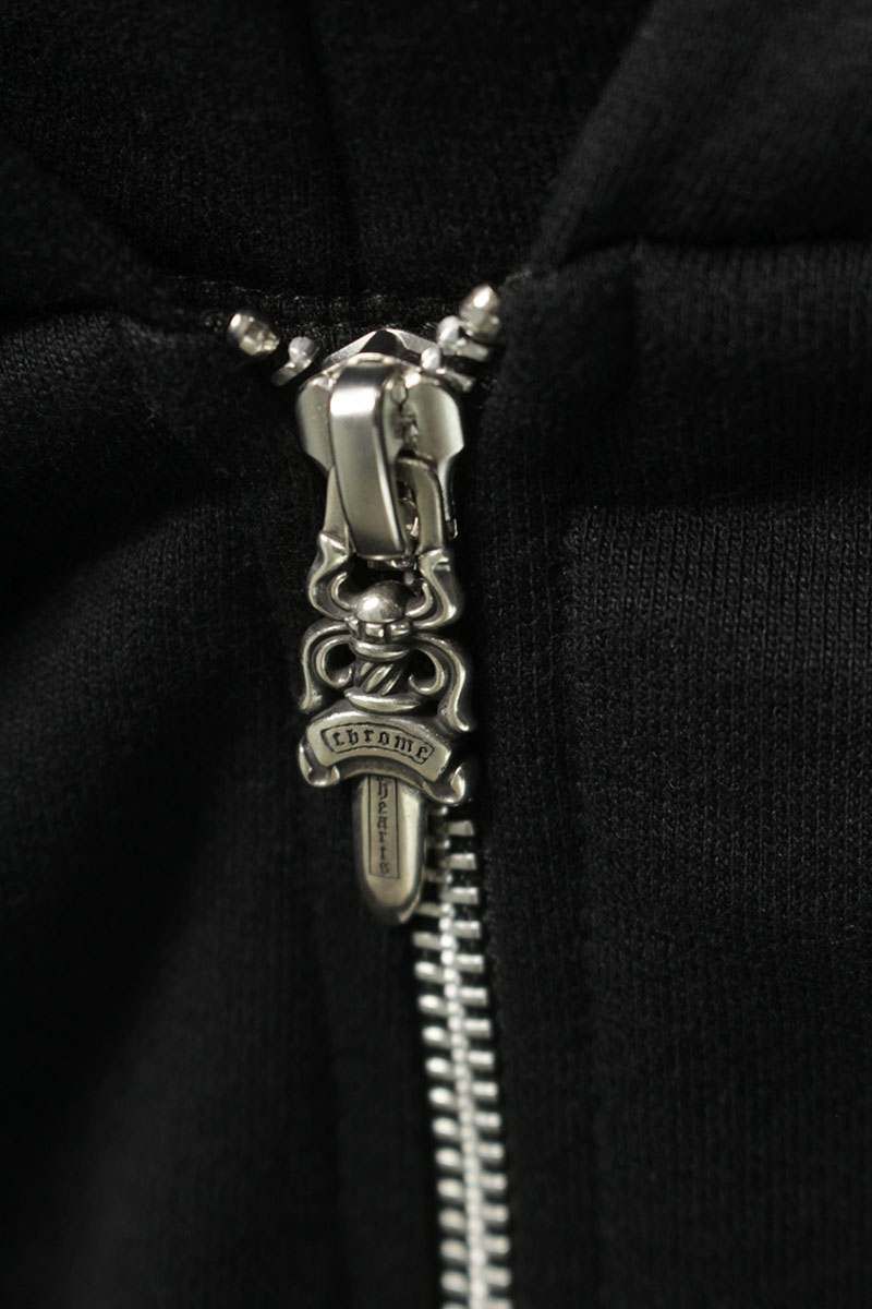Chrome Hearts Sweatshirt HD Zip Sleeve Logo Print Zip Up Hoodie XL — view 3