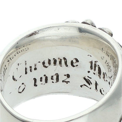Chrome Hearts Flrl Crs Floral Cross Silver Ring — view 2