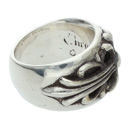 Chrome Hearts Flrl Crs Floral Cross Silver Ring — view 4