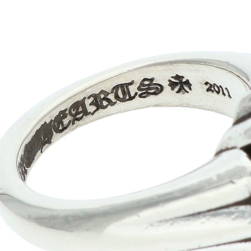Chrome Hearts Cutout CH Pls Sml Small Plus Silver Ring — view 3