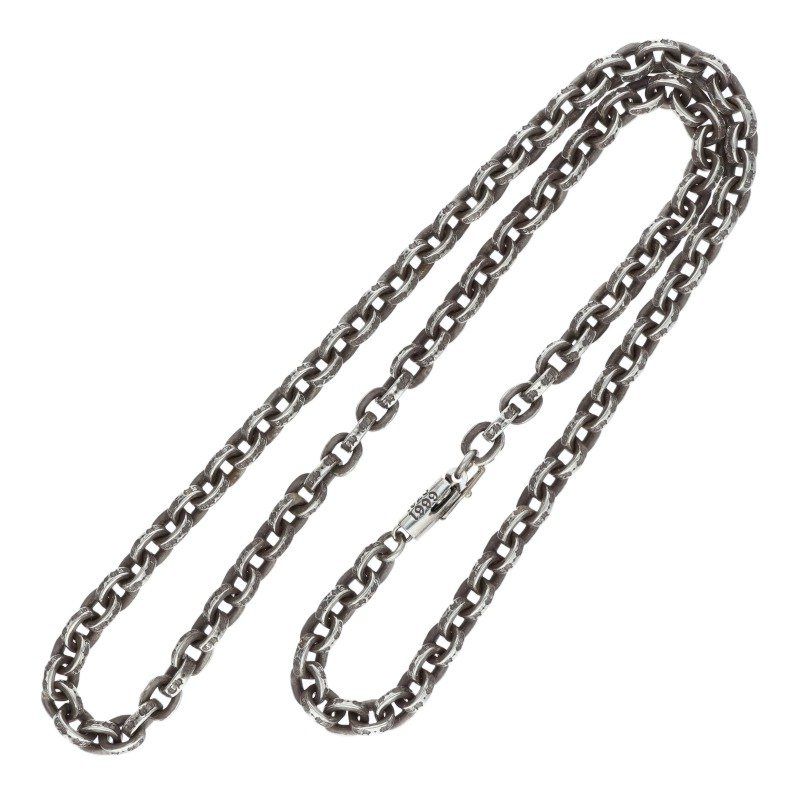 Chrome Hearts Paper Chain 18 Silver Necklace