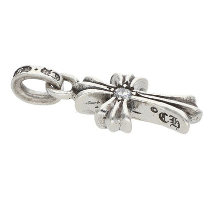 Chrome Hearts Crs Baby Fat Dmnd Fat 1 Diamond on Both Sides Charm Silver — view 2