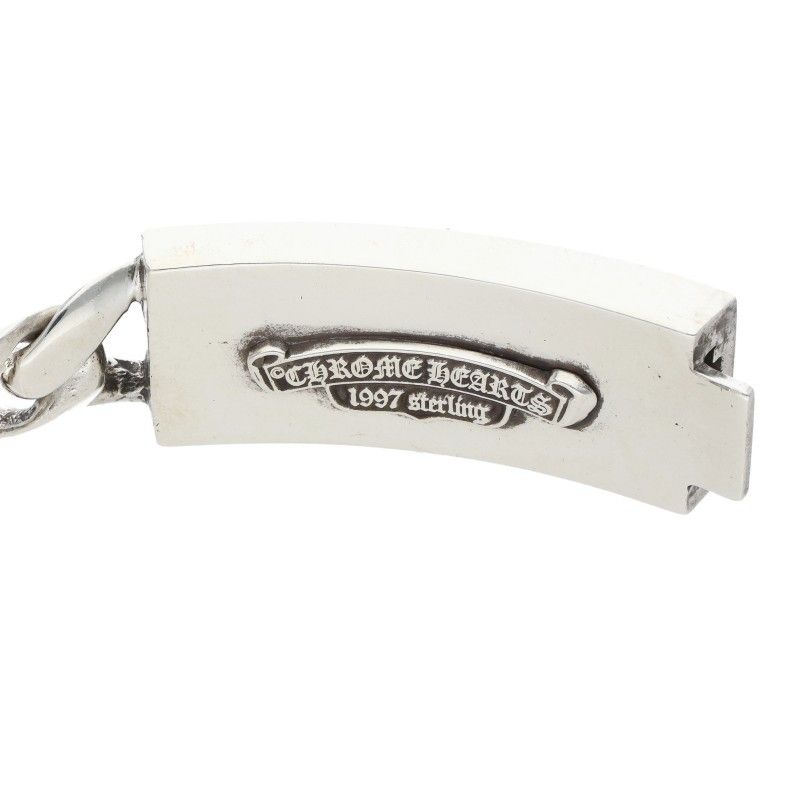 Chrome Hearts ID Floral Crs Cross ID Classic Silver Bracelet — view 2