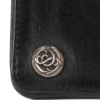 Chrome Hearts Floral Button Leather Wallet with Cross Patch — view 4