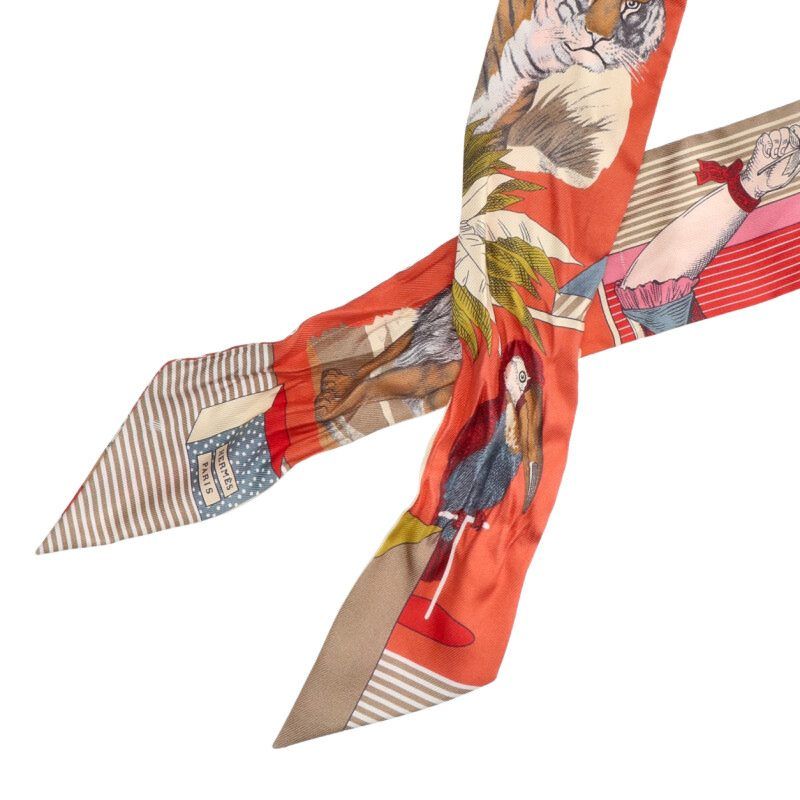 Hermes Twilly Allover Silk Scarf — view 3