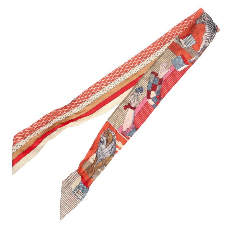 Hermes Twilly Allover Silk Scarf