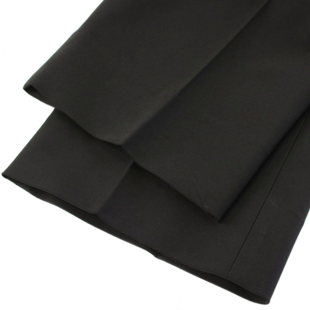 Prada Tapered Pants Trousers Stretch One Color 42 Black BB — view 4