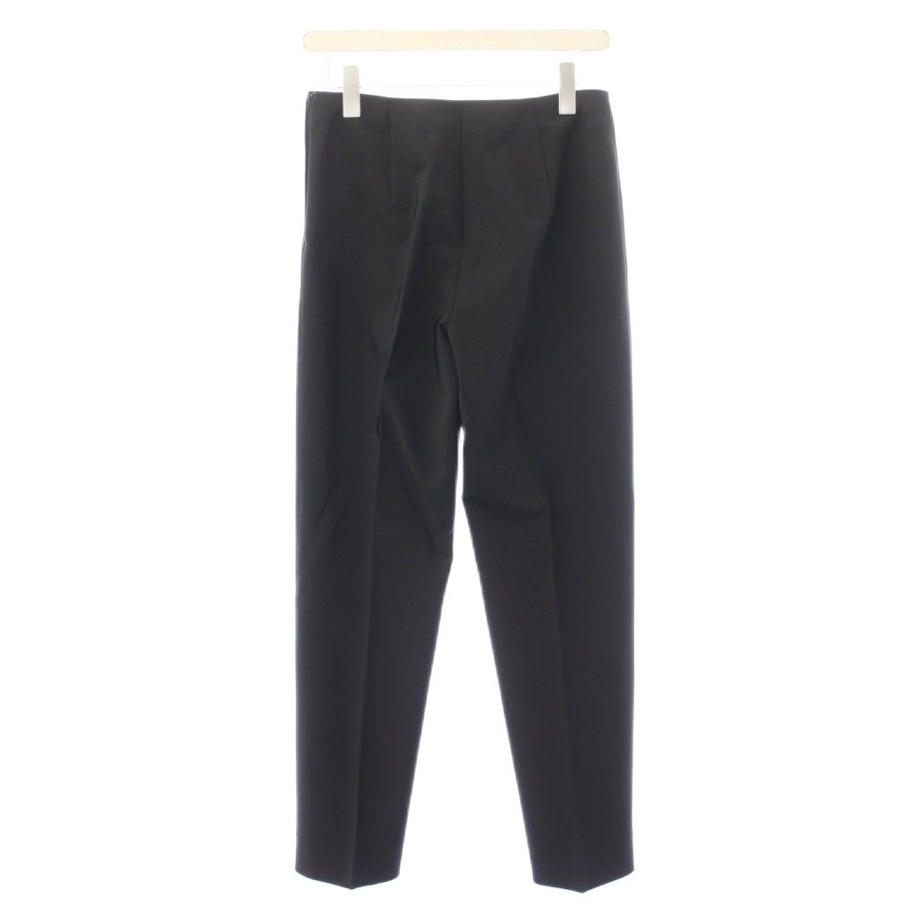 Prada Tapered Pants Trousers Stretch One Color 42 Black BB — view 2