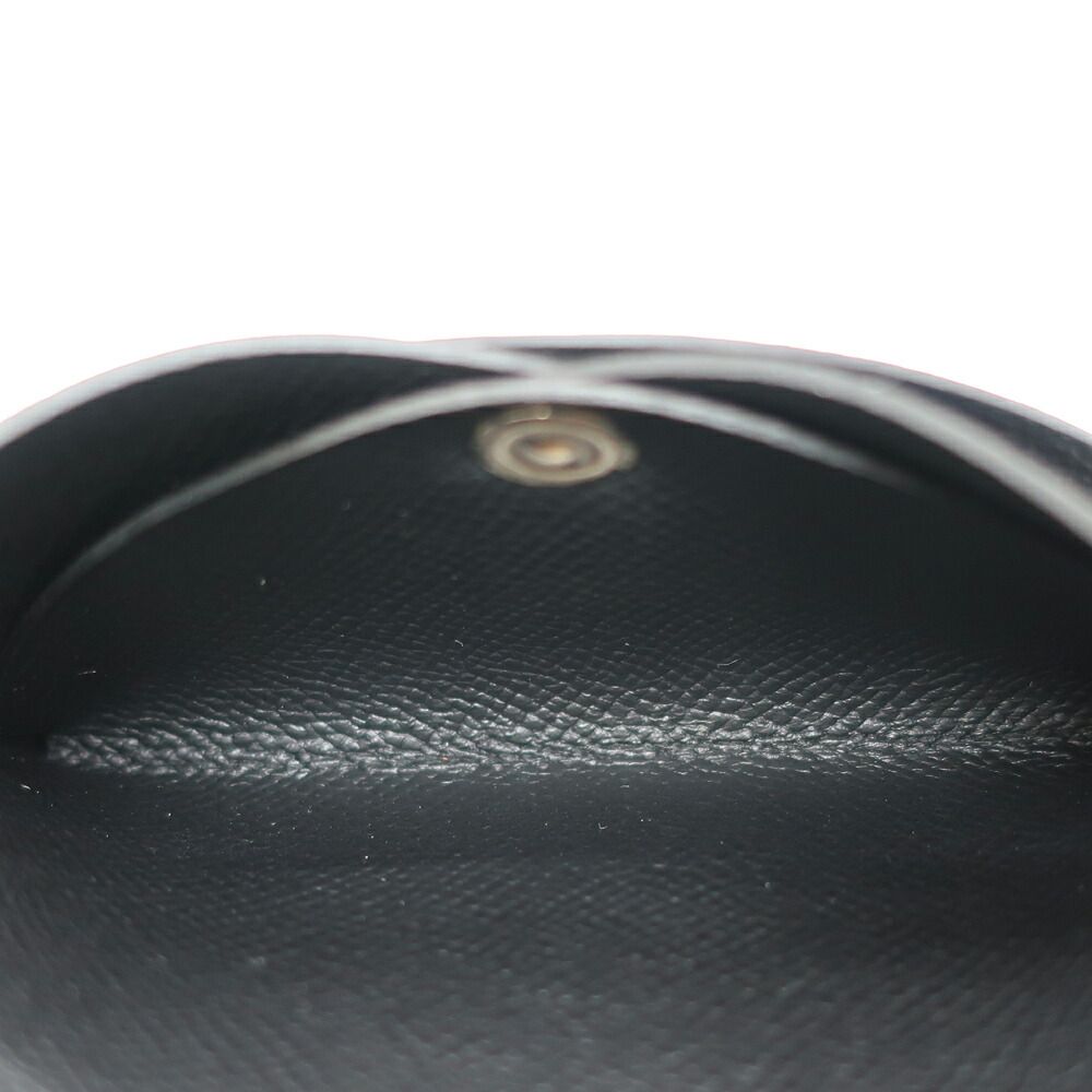 Hermes Heaven Calvi Duo Card Case Noir Black Silver Epsom — view 7