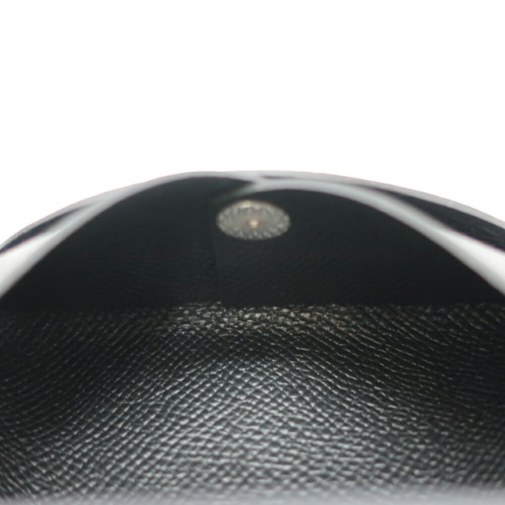 Hermes Heaven Calvi Duo Card Case Noir Black Silver Epsom — view 6