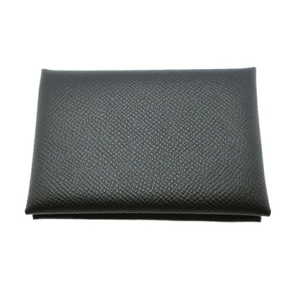 Hermes Heaven Calvi Duo Card Case Noir Black Silver Epsom — view 2