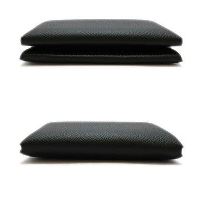 Hermes Heaven Calvi Duo Card Case Noir Black Silver Epsom — view 3