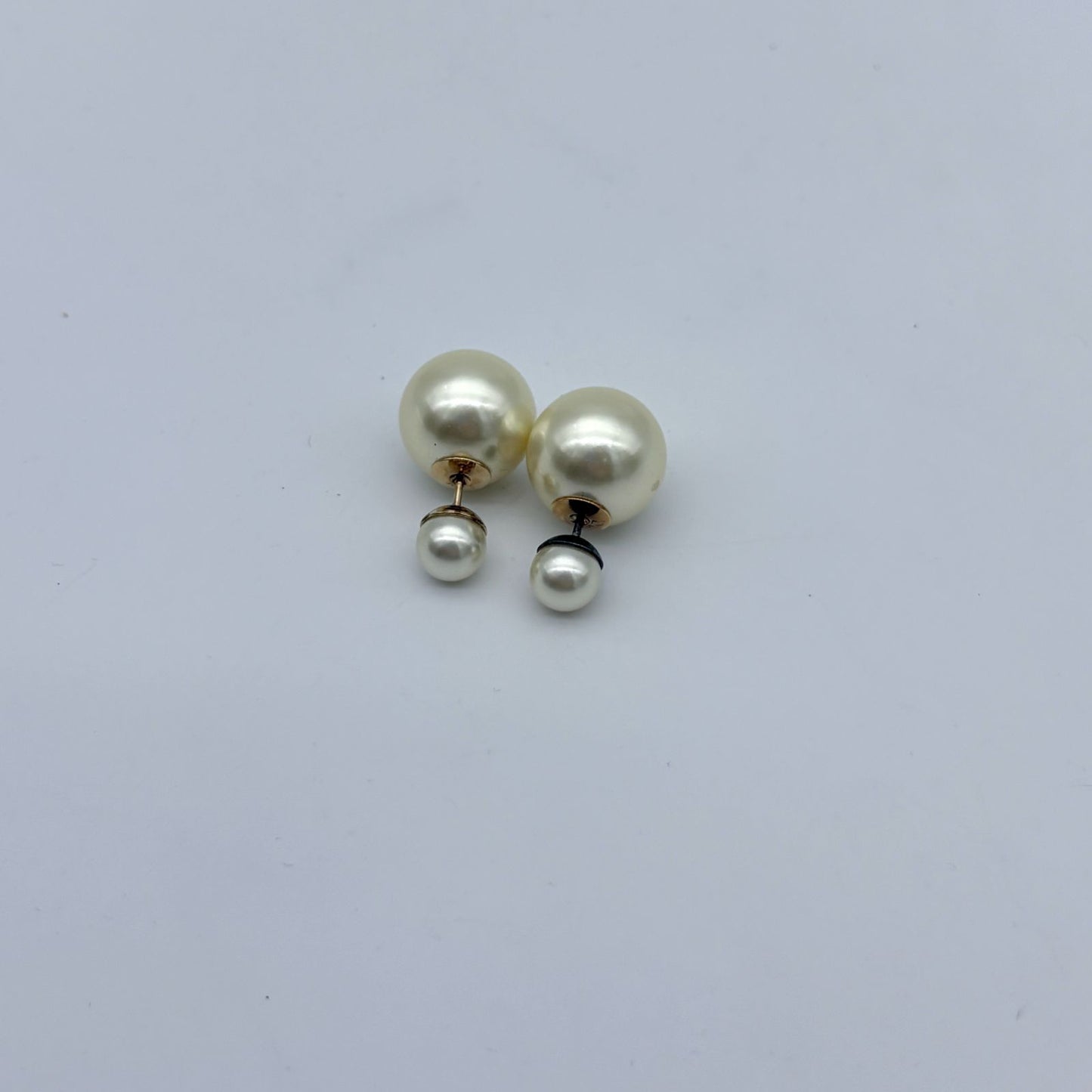 Dior Tribales Tribal Earrings Gold Costume Pearl — view 2