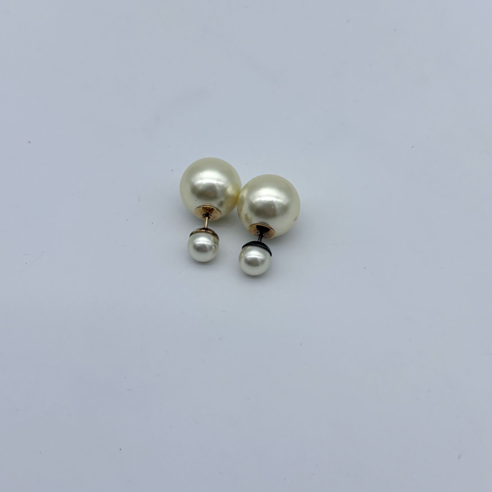 Dior Tribales Tribal Earrings Gold Costume Pearl — view 2
