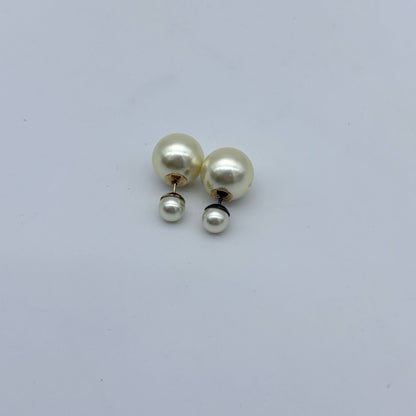 Dior Tribales Tribal Earrings Gold Costume Pearl — view 2