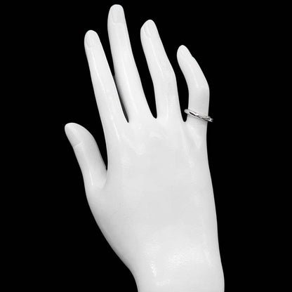 Tiffany & Co Stacking Band Ring Diamond Pt Platinum — view 7