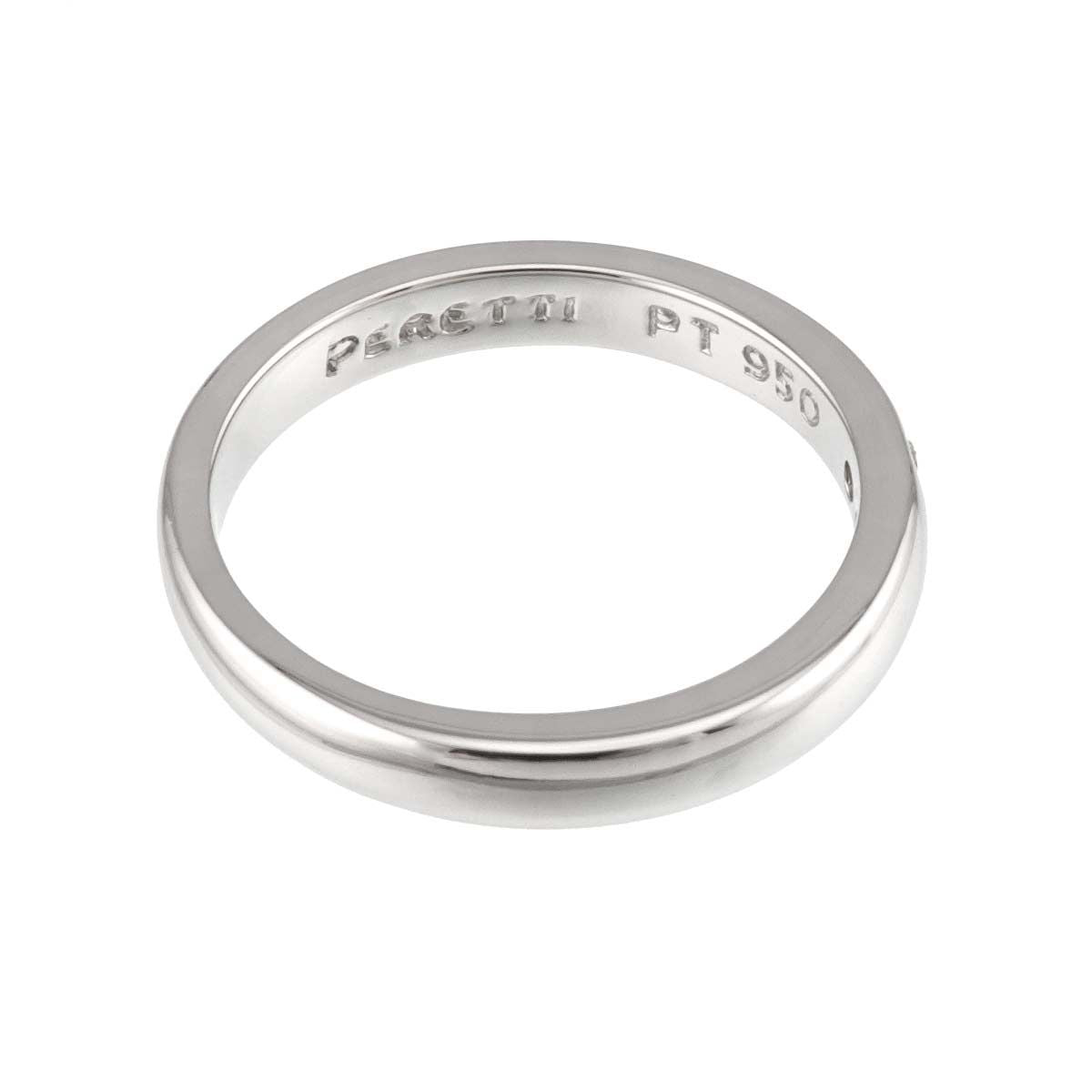 Tiffany & Co Stacking Band Ring Diamond Pt Platinum — view 3