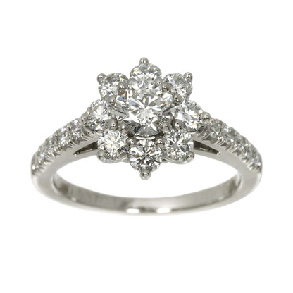 Harry Winston Sunflower Mini Ring Diamond Pt Platinum Certificate — view 2