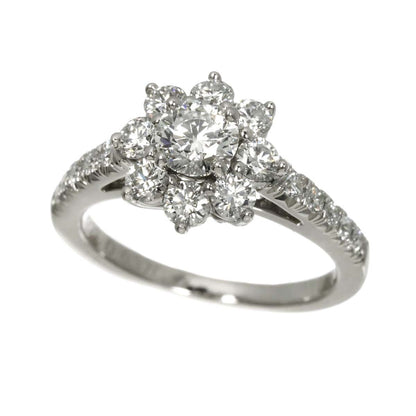 Harry Winston Sunflower Mini Ring Diamond Pt Platinum Certificate — view 5
