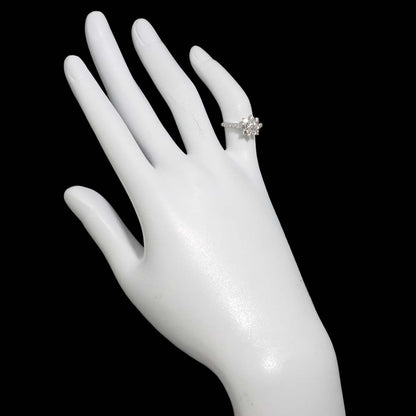 Harry Winston Sunflower Mini Ring Diamond Pt Platinum Certificate — view 8