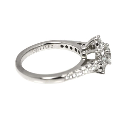Harry Winston Sunflower Mini Ring Diamond Pt Platinum Certificate — view 3