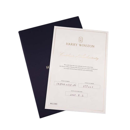 Harry Winston Sunflower Mini Ring Diamond Pt Platinum Certificate — view 9