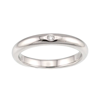 Tiffany & Co Stacking Band Ring Diamond Pt Platinum — view 2