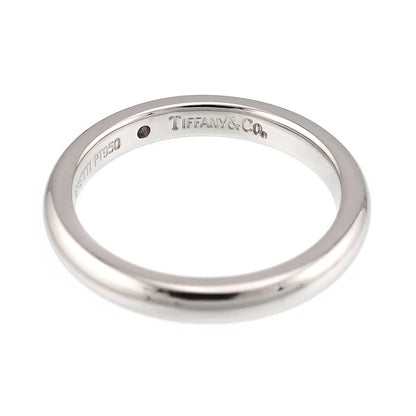Tiffany & Co Stacking Band Ring Diamond Pt Platinum — view 3