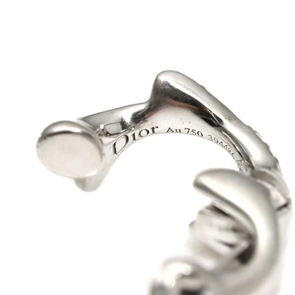 Dior Diamond Earrings 18k WG White Gold 750 One Side Only Single CD Clip on — view 5