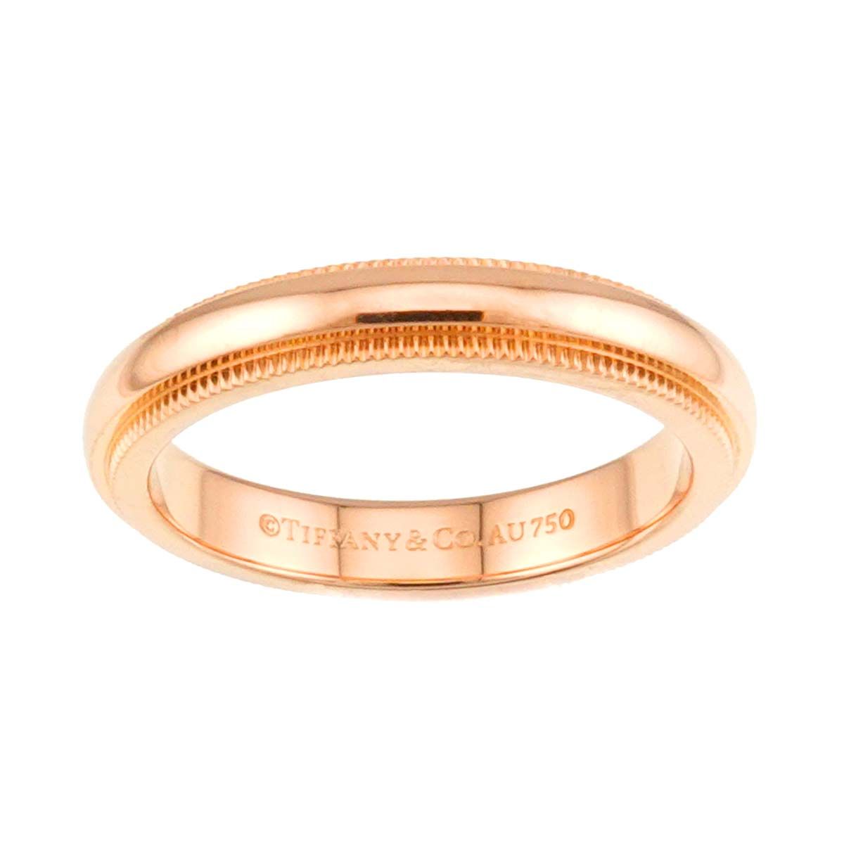 Tiffany & Co Milgray Ring 18k PG Pink Gold 750 Milgrain — view 2