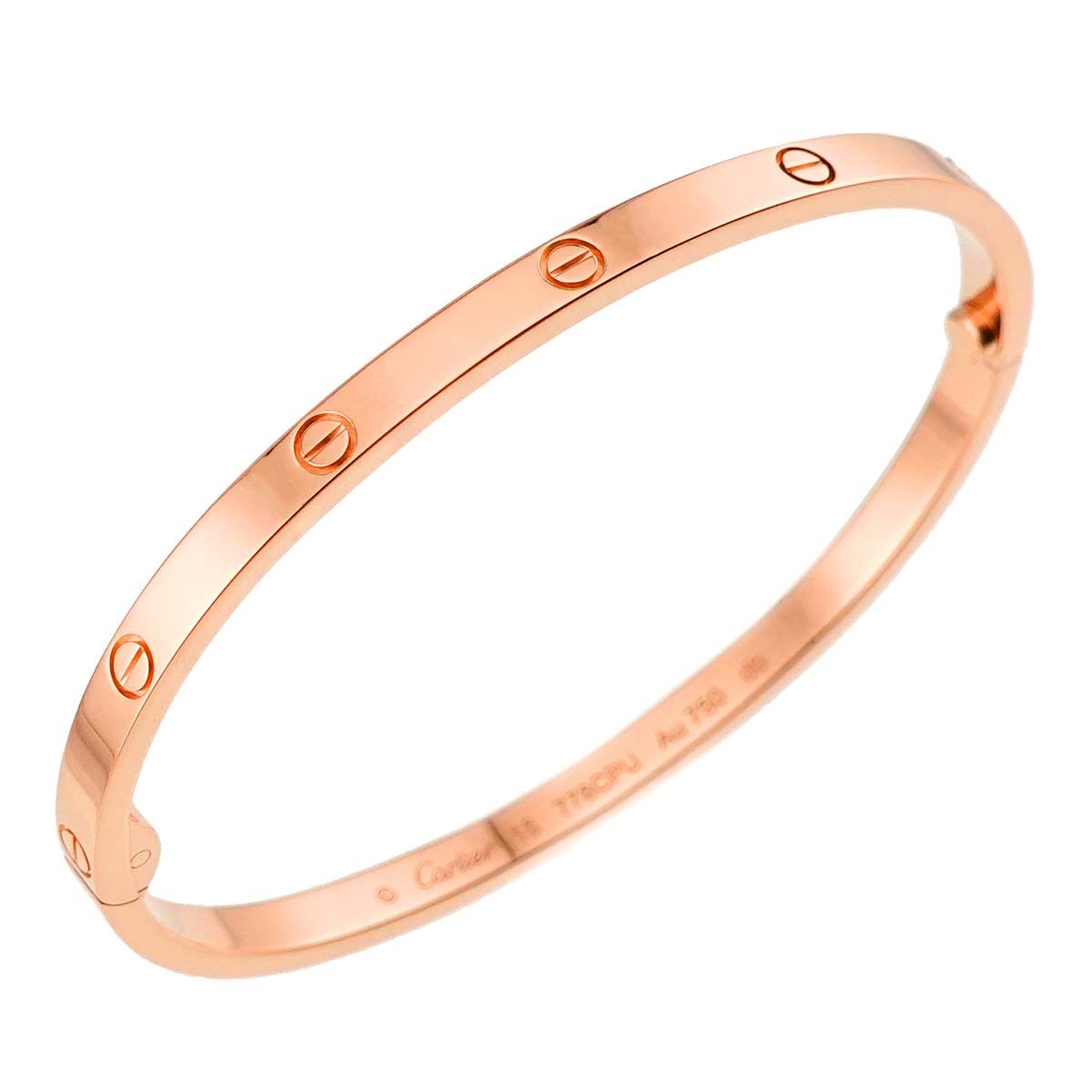 Cartier Love Bracelet Small SM 16 18k PG 750 Bangle Certificate — view 5