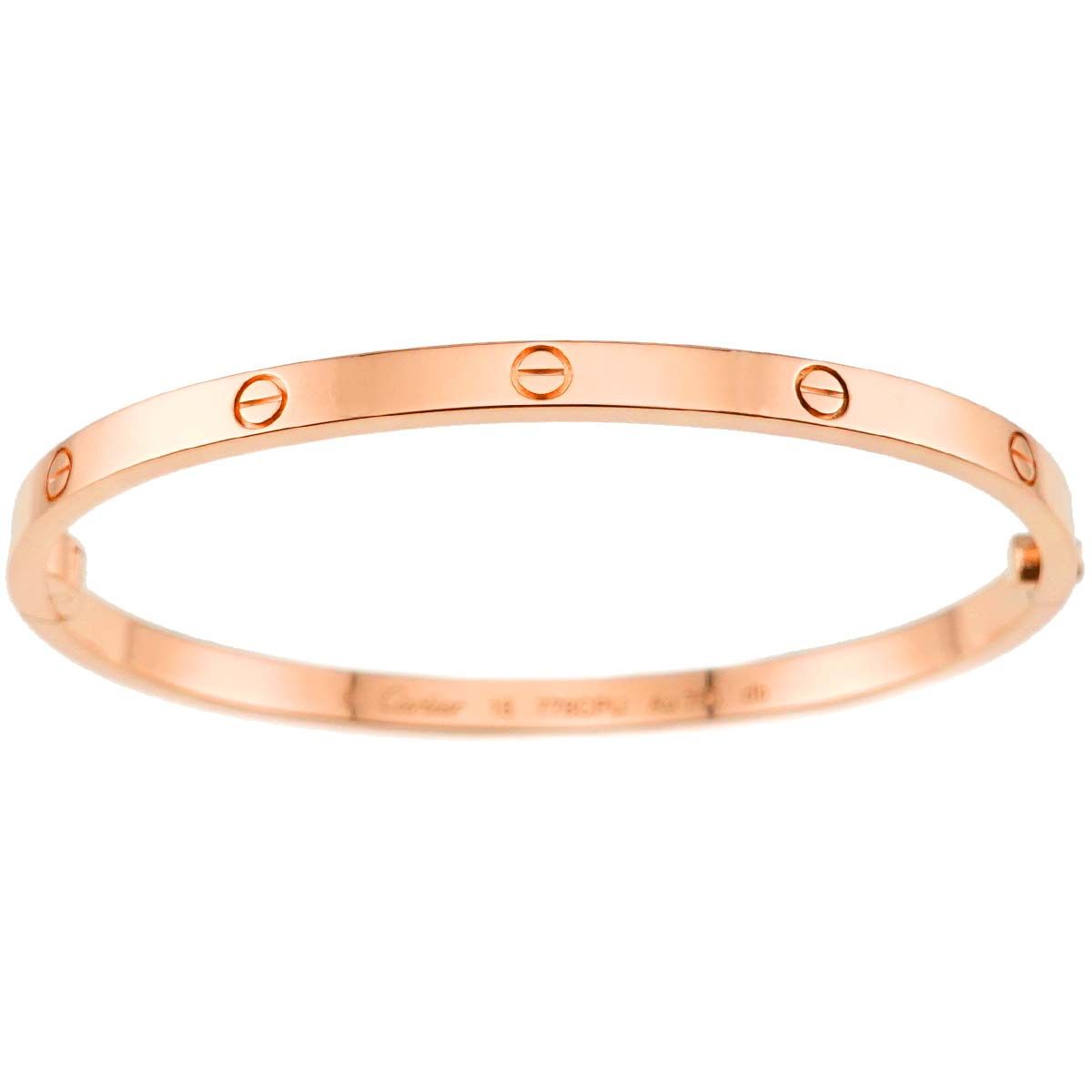 Cartier Love Bracelet Small SM 16 18k PG 750 Bangle Certificate — view 2