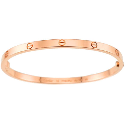 Cartier Love Bracelet Small SM 16 18k PG 750 Bangle Certificate — view 2