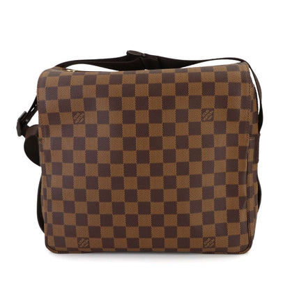 Louis Vuitton Damier Naviglio Shoulder Bag Ebene Brown Gold — view 2