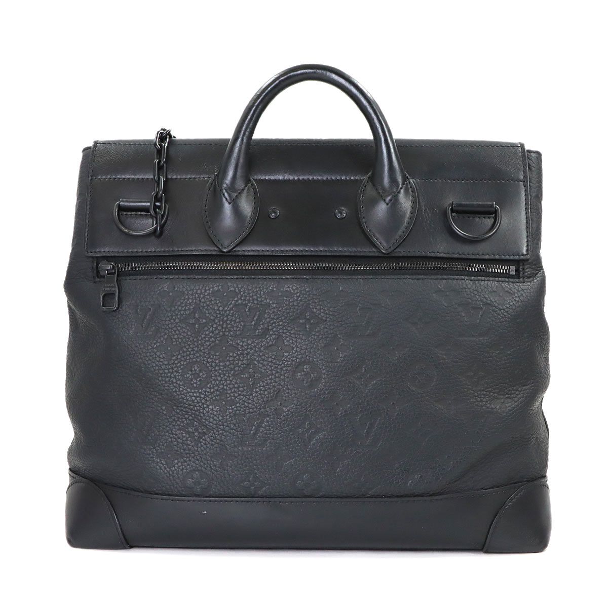 Louis Vuitton Monogram Taurillon Steamer PM 2-Way Bag Noir — view 2