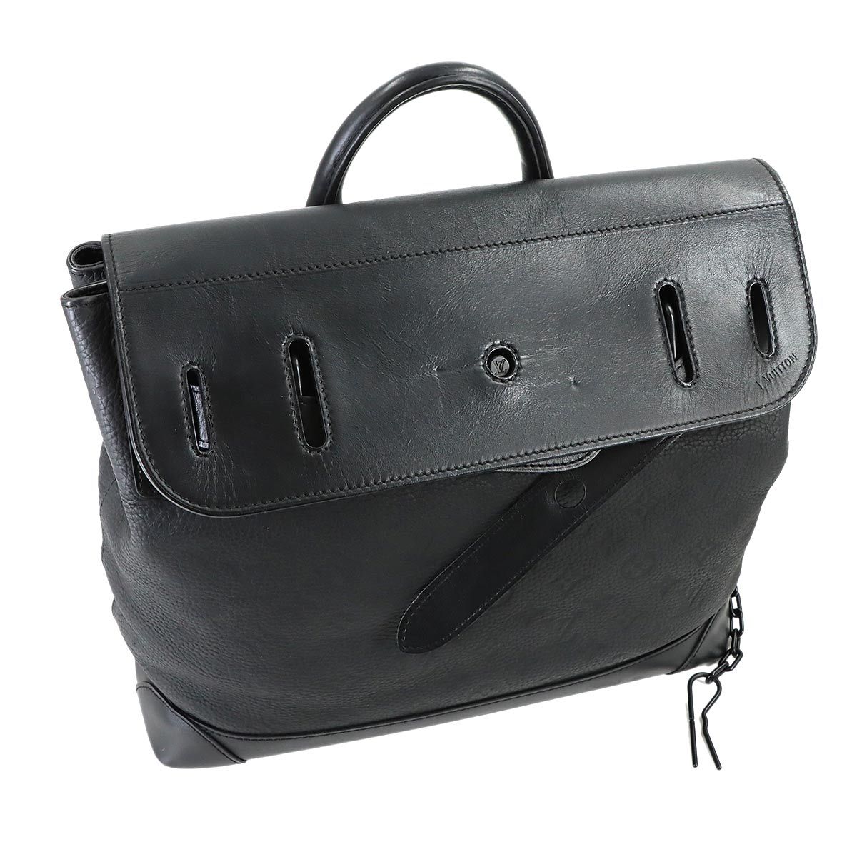 Louis Vuitton Monogram Taurillon Steamer PM 2-Way Bag Noir — view 6