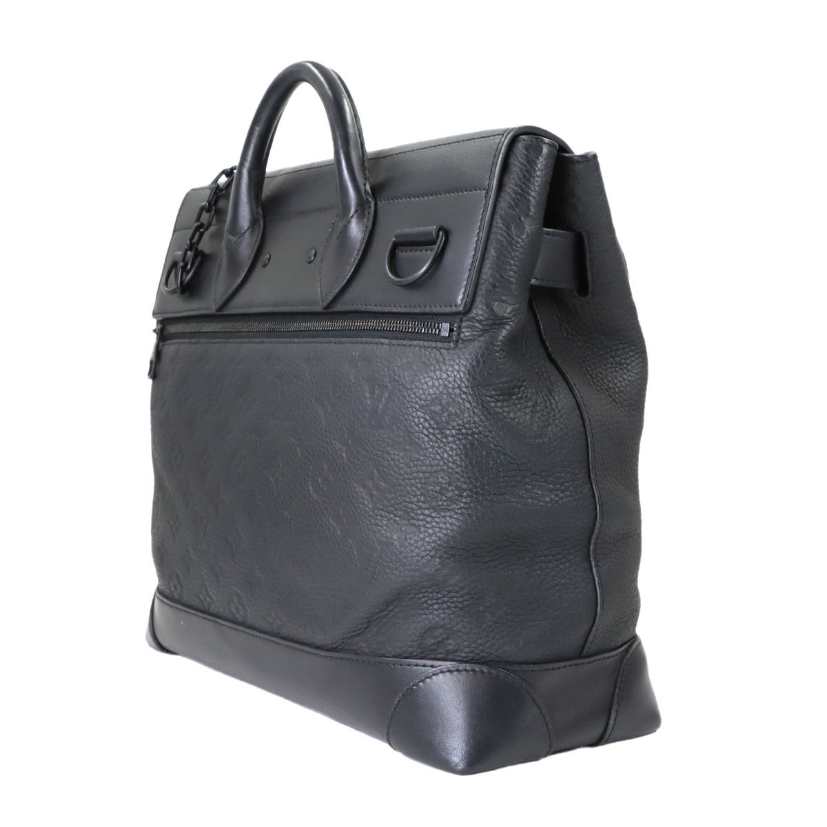 Louis Vuitton Monogram Taurillon Steamer PM 2-Way Bag Noir — view 3