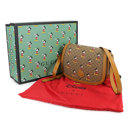 Gucci Disney Mickey Mini GG Supreme Shoulder Bag Brown — view 2