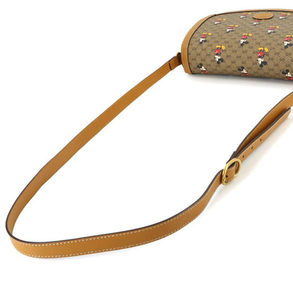 Gucci Disney Mickey Mini GG Supreme Shoulder Bag Brown — view 6