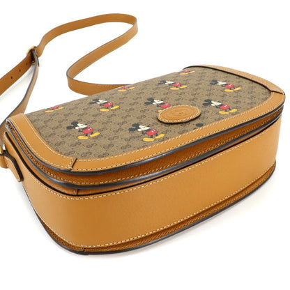 Gucci Disney Mickey Mini GG Supreme Shoulder Bag Brown — view 5