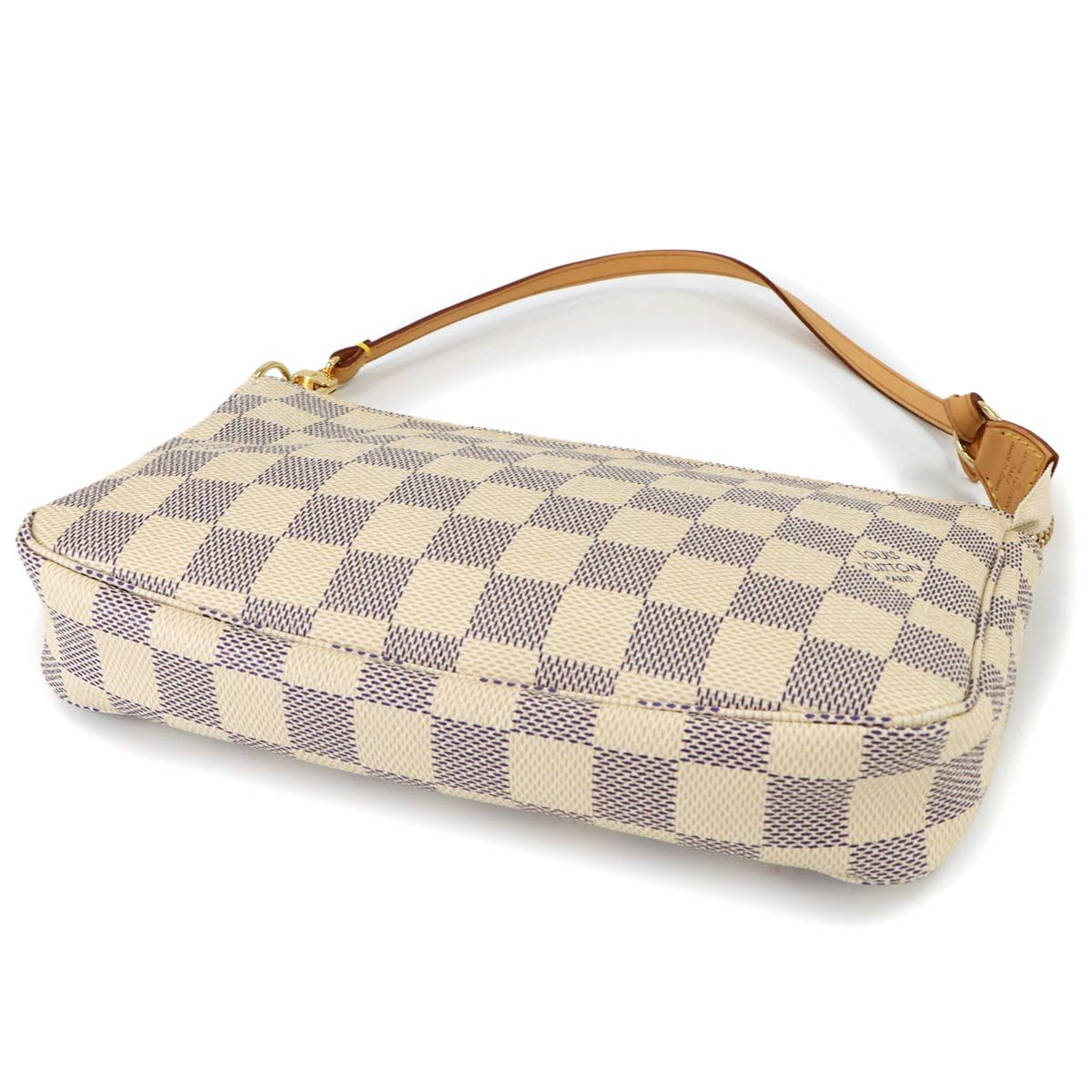 Louis Vuitton Damier Azur Pochette Pouch Gold — view 4