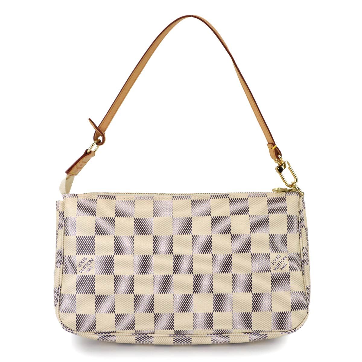 Louis Vuitton Damier Azur Pochette Pouch Gold — view 2