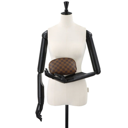 Louis Vuitton Damier Pochette Cosmetic PM Pouch Ebene Brown — view 8