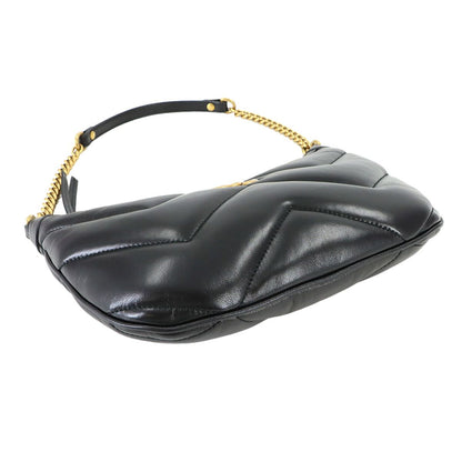 Gucci GG Marmont Small Quilted Shoulder Bag Leather Black — view 4