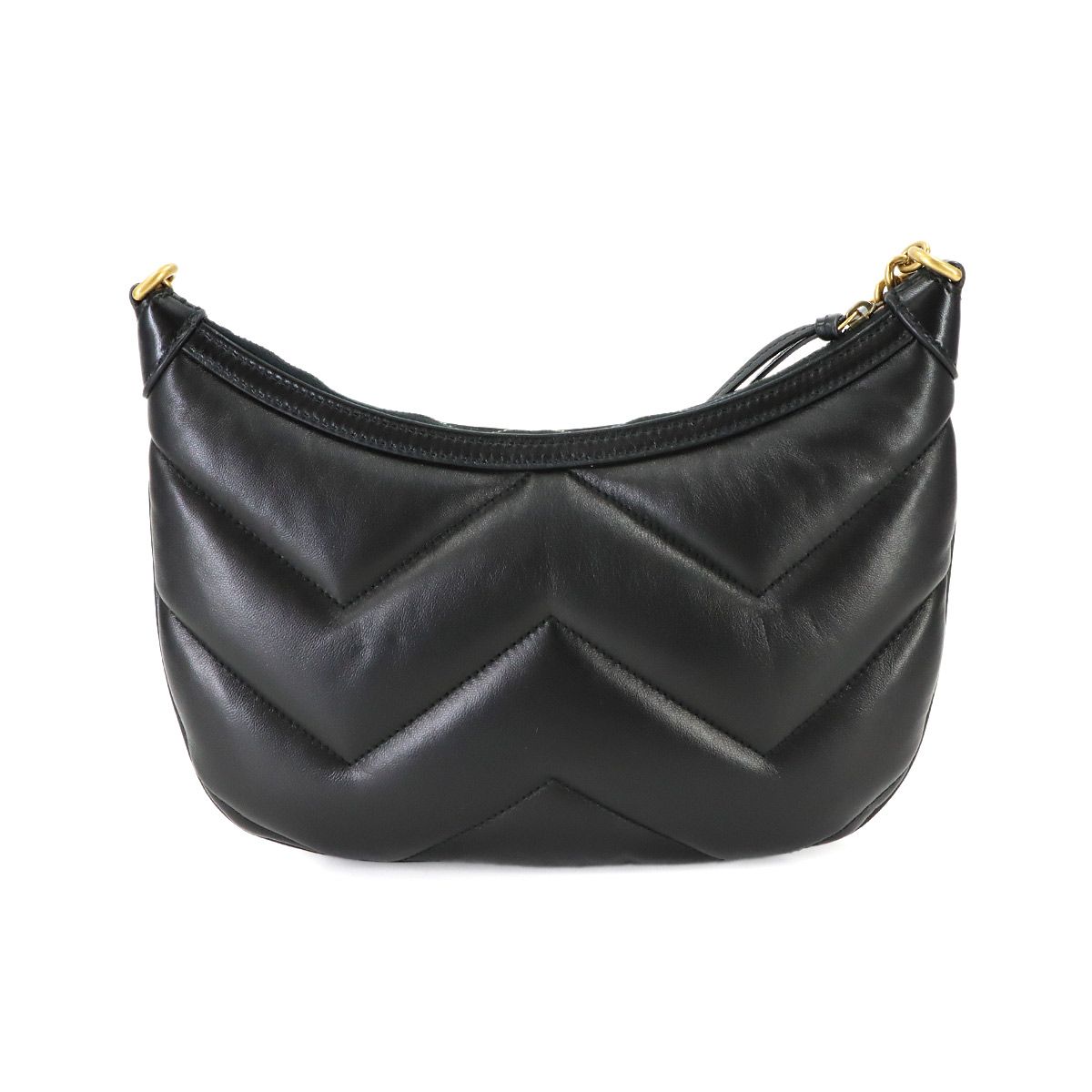 Gucci GG Marmont Small Quilted Shoulder Bag Leather Black — view 2