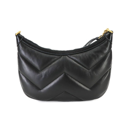 Gucci GG Marmont Small Quilted Shoulder Bag Leather Black — view 2